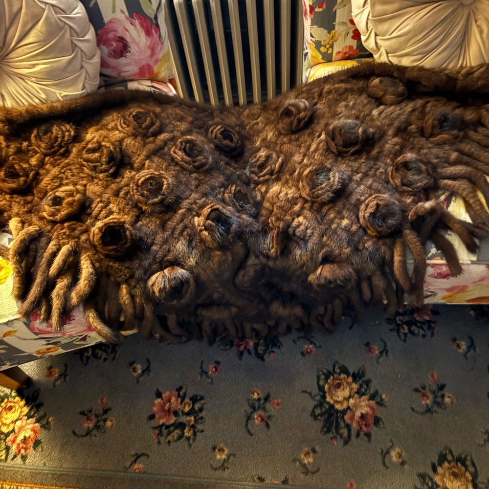 Luxurious Brown Mink Cape